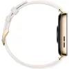 Watch Fit 3 (Solo-B19V), Smartwatch gold/White, leather watch strap in White