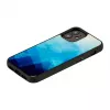iKins protective case for Apple iPhone 12 mini — blue lake with black accents