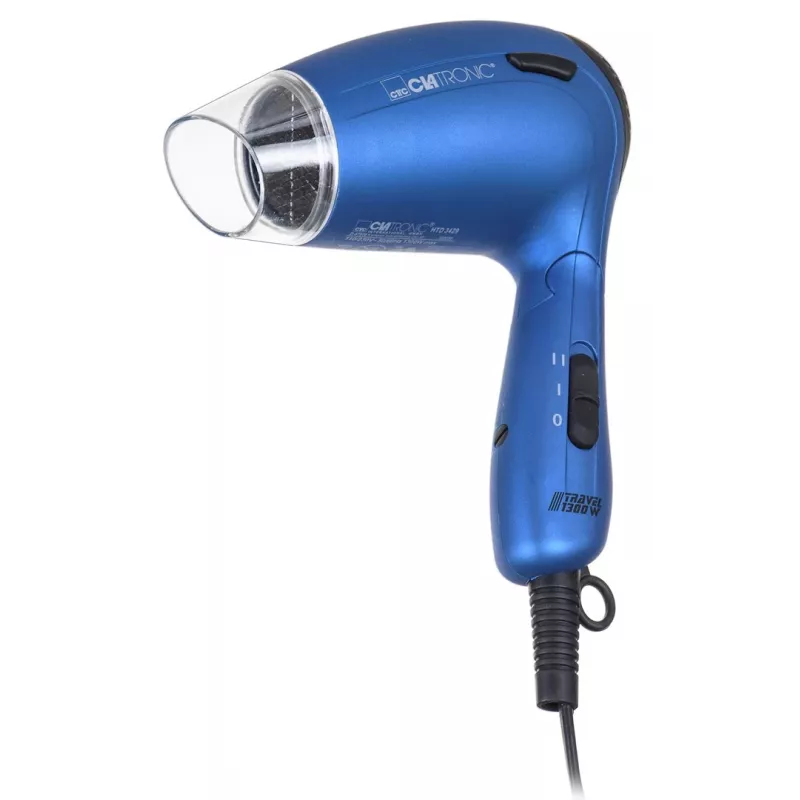Clatronic HTD 3429 travel hair dryer 1300 W, blue