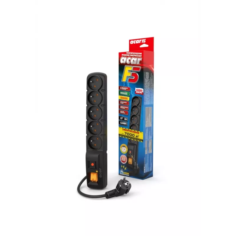 Surge Protector ACAR F5 3M Black