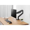 Monitor Mount DIGITUS Single, clamp, for up to 49 inch (124.5 cm), 20 kg, VESA 75x75–100x100, tilt -20° to 50°, height adjustable, black