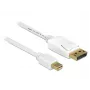 DisplayPort cable DeLOCK 83484 Mini DisplayPort 5 m White