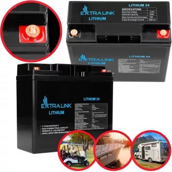 Extralink rechargeable battery LiFePO4 24000 mAh 12.8 V