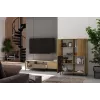 KAMARO 4DK SLIM/GŁ OAK ARTISAN DISPLAY CABINET