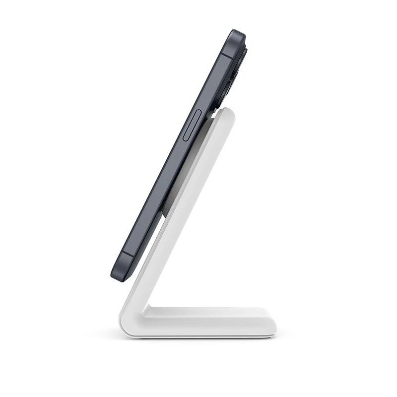 Wireless charger Crong CRG-MSS-WHT 10W fast charging for Qi-compatible devices