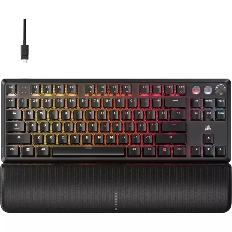 Mechanical Tenkeyless Keyboard CORSAIR K70 PRO TKL — RGB backlit, compact layout