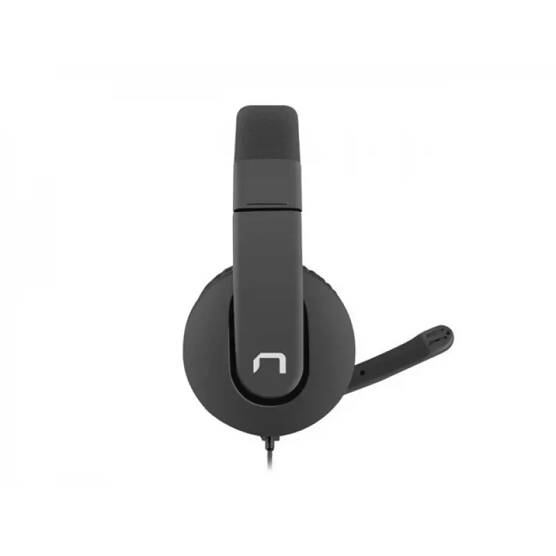 Wired binaural headset NATEC Rhea with boom microphone, 3.5mm connectors, 2.2 m cable, 32 Ω impedance