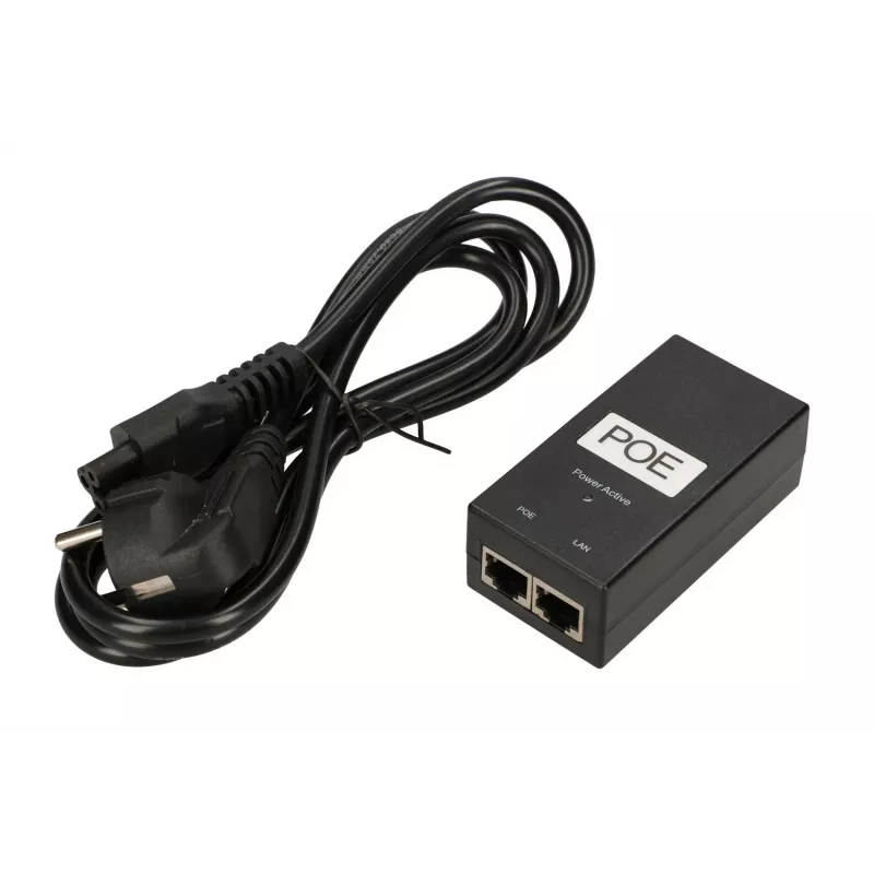 Extralink POE-48-24W-G Power Supply, 48V, 0.5A, 24W, Gigabit, Cable Included 802.3af/at