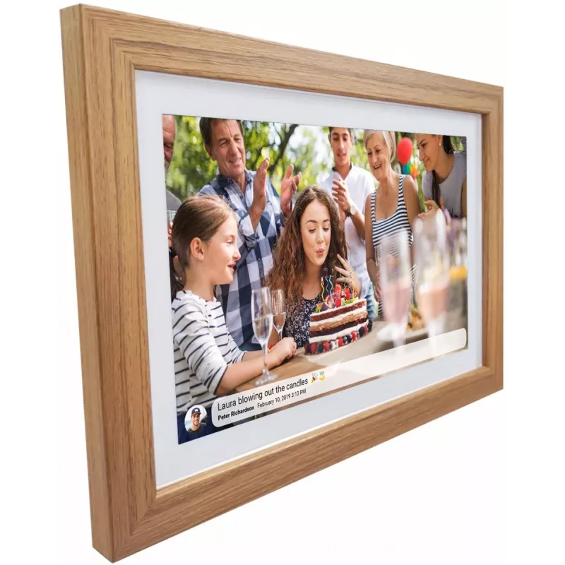 Digital photo frame SENCOR SDF 1093 OAK 10.1 inch — 10.1-inch display, oak finish