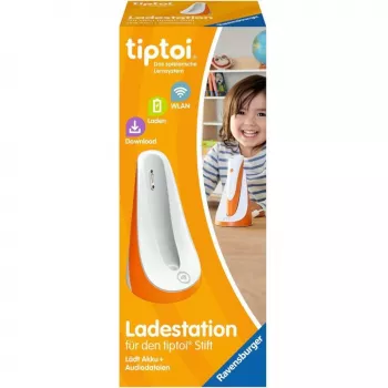 tiptoi Charging Station Ravensburger 00111 Indoor Stylus Pen Orange White