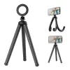 Flexible tripod for phones Telesin P3-FM-02, black, bendable legs, compact mobile phone mount