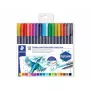 Felt Pen Staedtler 3001 Fine/Extra Bold Multicolour 18 pc(s)