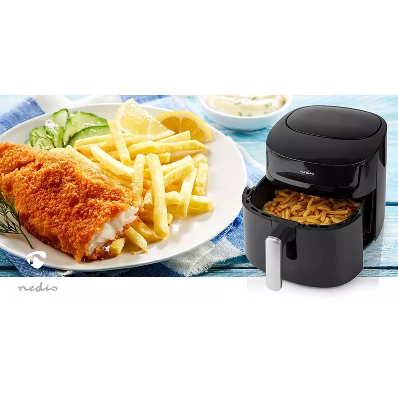 Nedis KAAF170BK fryer Single 7.2 L Stand-alone 1800 W Hot air fryer Black