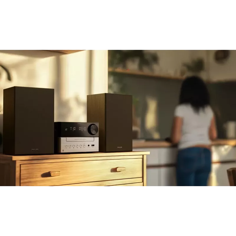 Philips TAM3205M2 home audio system Home audio micro system 20 W Black, Silver