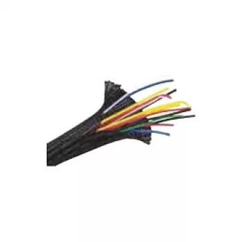 Cable sleeve Bachmann 930.902 — PET braided cable sleeve, black, Ø 5.08 mm, 1 pc