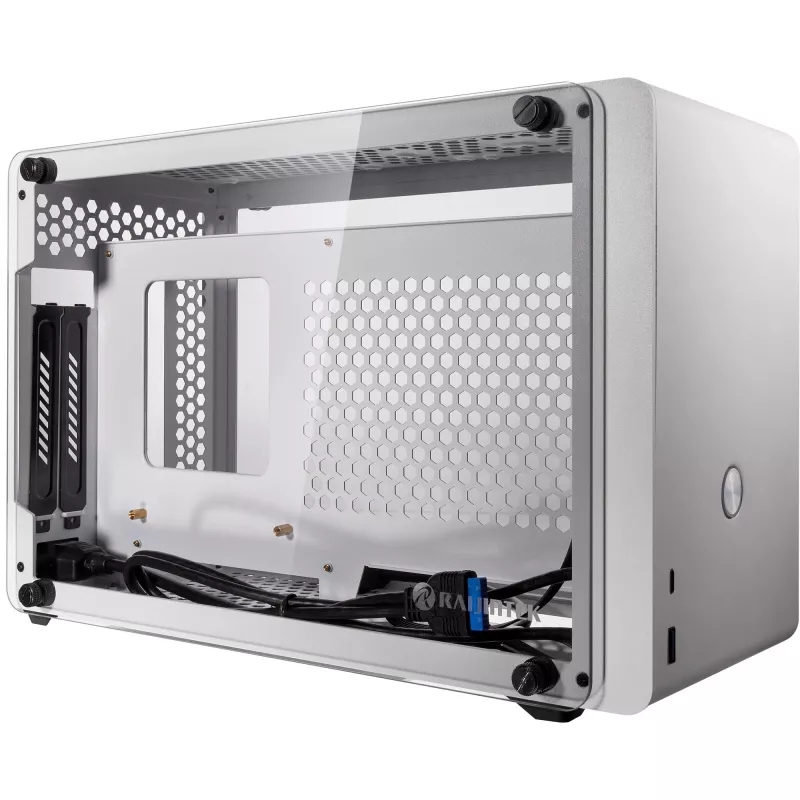 RAIJINTEK Ophion Mini-ITX Enclosure Tempered Glass - White - Enclosure - Mini-ITX