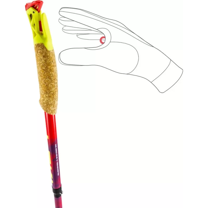 Trekking poles Leki TRL Ultratrail FX One 115 cm, red
