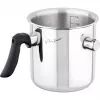Milk pan LAMART LT1068, double-wall stainless steel, sandwich base, 1.5 L, whistle, volume scale