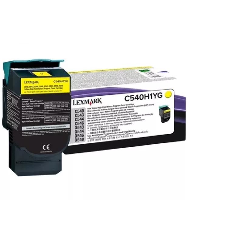 Toner Cartridge Lexmark C540H1YG 1000 pages Yellow