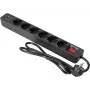 Power strip EUROLITE ON-1 6-socket with 2 USB ports, surge-protected power extension
