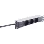 Power Extension S/CONN 09-26935 2 m 3 AC Outlet Indoor Black