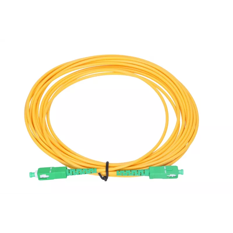 Fiber optic patchcord Extralink SC/APC–SC/APC Singlemode G.652D 3.0 mm 10 m FTTH