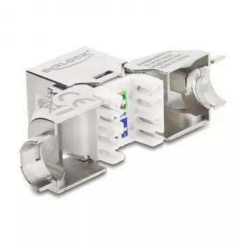 RJ45 Keystone Module Socket Cat.6A Tool-Free 90° DELOCK 90800
