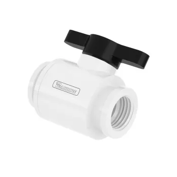 Ball valve Barrow TLQFS-V1 10 mm G1/4, white/black finish