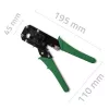 Crimping and cutting tool QOLTEC 54381 — modular connectors (network) crimper and cable cutter