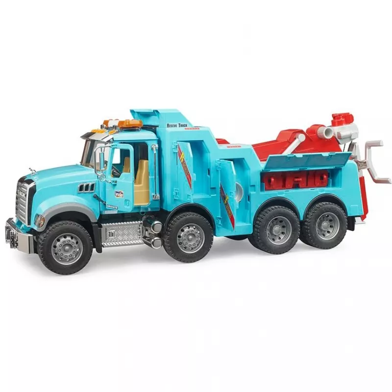 BRUDER Tow truck MACK Granite model with light and sound module 02831, accessory for 1:16 scale vehicles