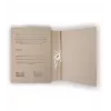 Folder SMLT, archival, A4 2cm, 400g, with 2 straps, with print, brown, cardboard