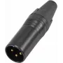 XLR 3-pin connector Omnitronic IP rated model 30208435, male/female audio cable connector