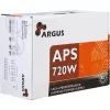 INTER TECH Argus APS-720W - Power Supply Units (115-230 V, 20+4 Pin ATX, 47-63 Hz, 12V1,+12V2,+3.3V,+5V,+5Vsb,12V, Active, ATX, Black)