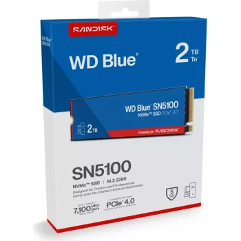 SanDisk 2TB WD BLUE SN5100 NVME SSD - Flash-Memory (WDBS4F0020BNC-WRSN)