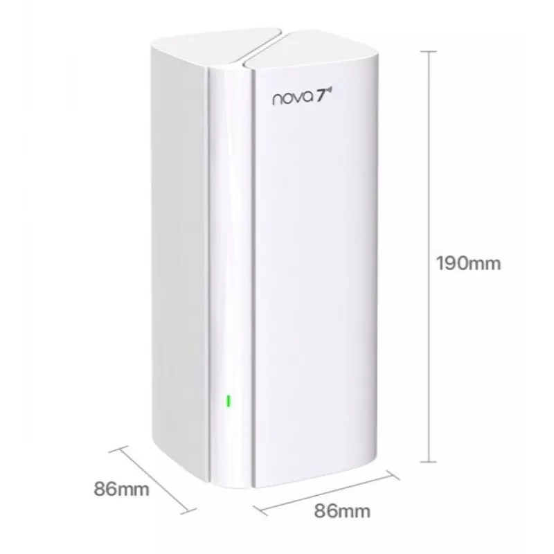 Wireless router TENDA EE3 Pro (2-pack) Dual Band 802.11ac, 2.4/5 GHz, 2882 Mbps, 3x LAN, 5 integrated antennas