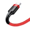 USB 2.0 A to USB-C cable Baseus CATKLF-B09 1m QC3.0 nylon braided red, fast charging and data sync