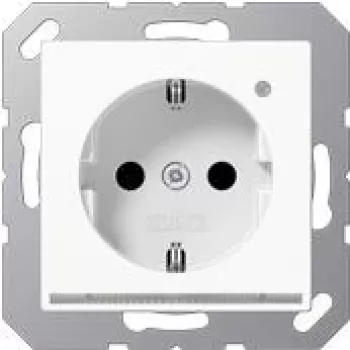 A 1520-O WW LNW SCHUKO-Socket Outlet 16A 250V LED-orientation light white - SCHUKO-Socket Outlet - 16 A 250 V ~ (A1520-OWWLNW)