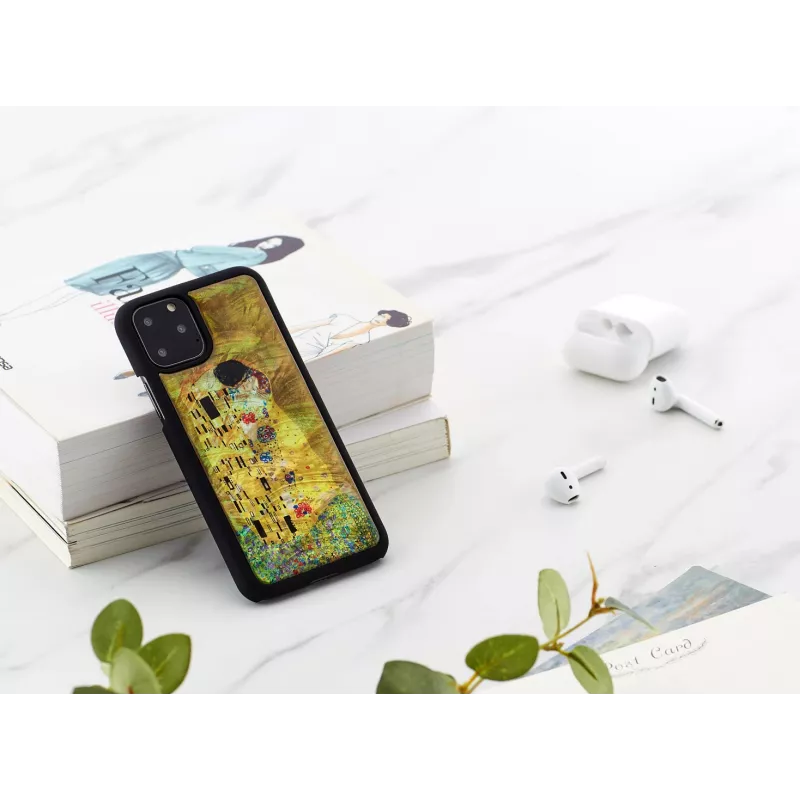 Smartphone case iKins for iPhone 11 Pro — black, protective soft cover
