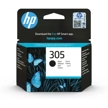 HP 305 Black Original Ink Cartridge, Black, 1 pc(s), 120 pages