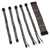 Cable extension kit Kolink Core Adept — braided PET sleeved, 6-piece set, 20+4pin, 8pin, 4+4pin, 3×6+2pin (300–350 mm)