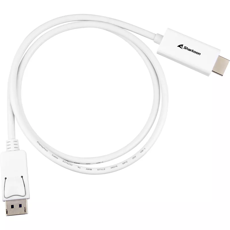 DisplayPort 1.2 adapter cable Sharkoon 4K, 1 m length