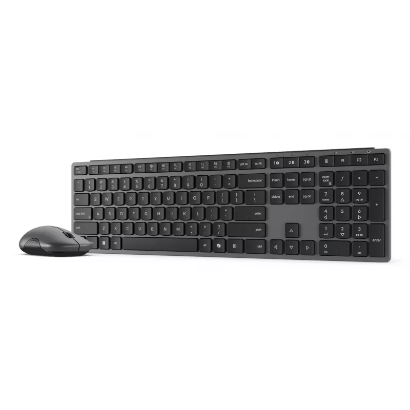 Wireless keyboard and mouse set Lenovo 700 Modern Multi-Device — US English layout, Bluetooth, Luna Grey