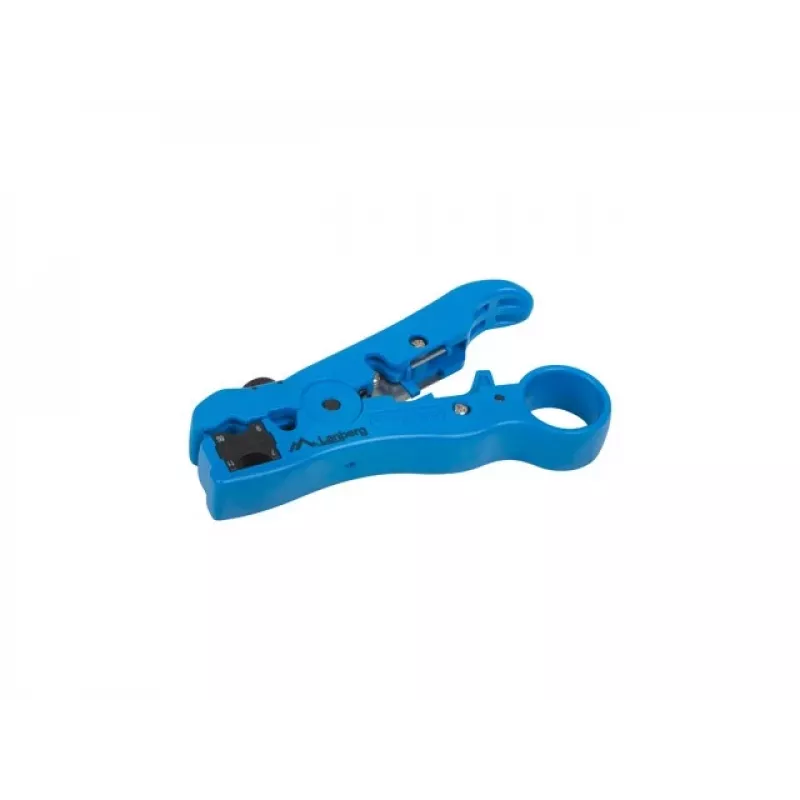 Cable stripper LANBERG NT-0102, plastic handle, protective insulation, replaceable blades, blue