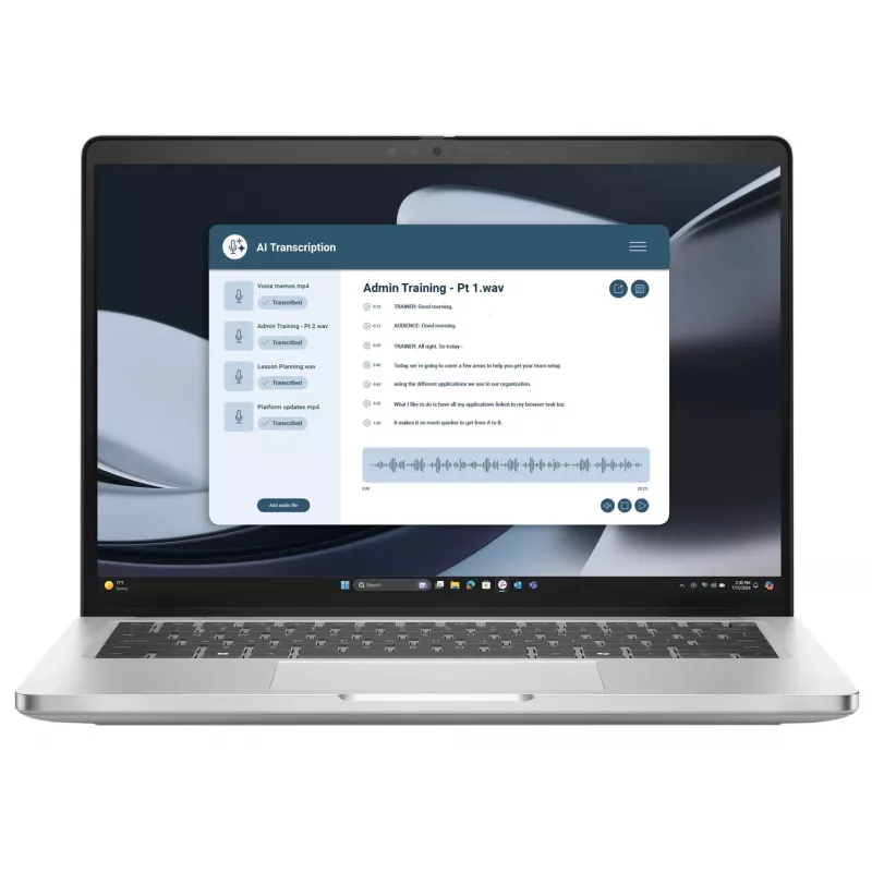 DELL Pro 14 Plus PB14255 AMD Ryzen™ 5 220 Laptop 35.6 cm (14) Full HD+ 16 GB LPDDR5x-SDRAM 512 GB SSD Wi-Fi 7 (802.11be) Windows 11 Pro Aluminium