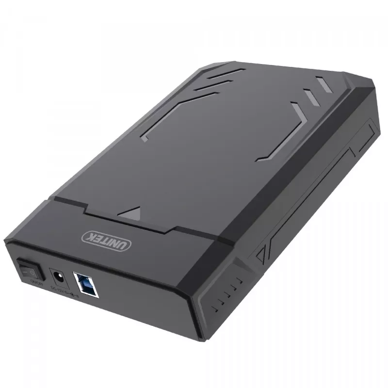 HDD/SSD enclosure Unitek Y-3035 — 2.5/3.5 inch SATA, USB 3.2 Gen 1 (USB Type-B), 6 Gbit/s, black, AC adapter