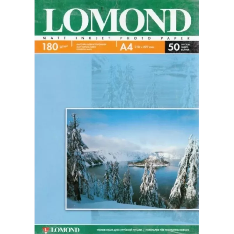 Lomond Photo Inkjet Paper Matte 180 g/m2 A4, 50 sheets