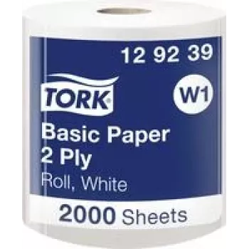 Paper towels Tork 129239, 2-ply, roll dispenser sheets, universal use