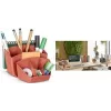 Desk organizer CEP TERRA NOVA terracotta — 6 compartments, 14.3×15.8×9.3 cm