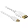 DeLOCK - DisplayPort-Cable - Mini DisplayPort (M) - DisplayPort (M) - 3,0m - White (83483)