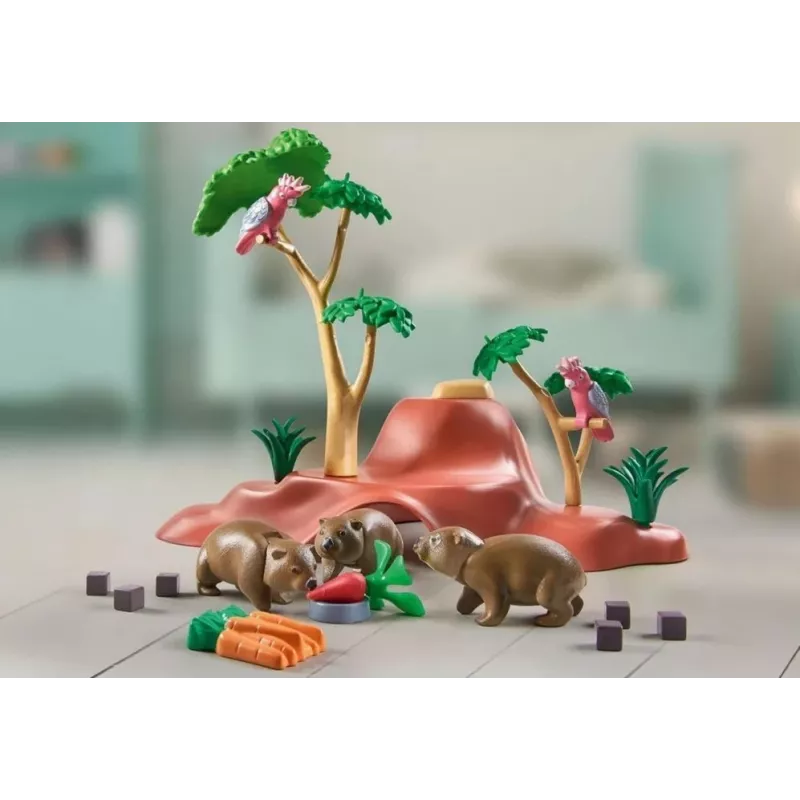 Wiltopia 71625 Wombat Shelter Figure Set